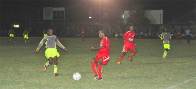 Action in the GFA Players Cup between Flamingo and Black Pearl. 
