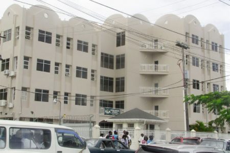 The new Guyana Revenue Authority (GRA) building on Camp Street, Georgetown