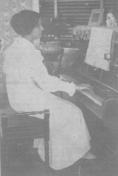 A Portuguese lady playing the piano (early twentieth century) 