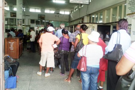 One of the lines at GPO