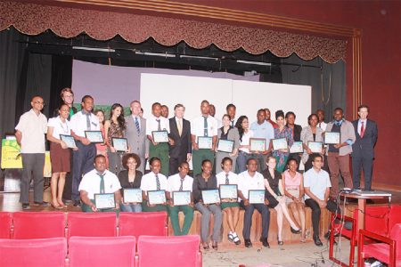Awardees of the Guyana Shines programme