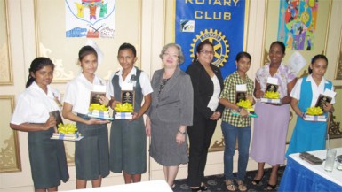 The winners and club officials at the presentation