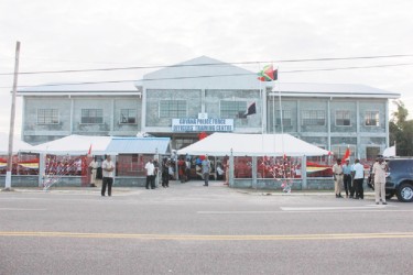 The Guyana Police Force Officers’ Training Centre, which was commissioned yesterday. (Photo by Arian Browne)