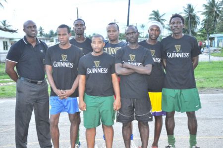 Team Guyana from left to right Guinness Brand Manager Lee Baptiste, Vincent Thomas, Devon Harris, Andy Duke, Seon McKenzie, Phillip Rowley, Daniel Favourite and Wayne Wilson, missing from photo is Wayne ‘Harry’ Griffith.