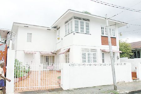 VS Naipaul’s house on Nepaul Street, St James (Photo: Kristian De Silva/Trinidad Guardian)