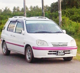 The car Zamin Zakeer was driving when he was attacked