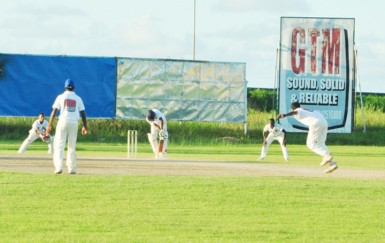 Action between Demerara and President’s XI at Everest. 