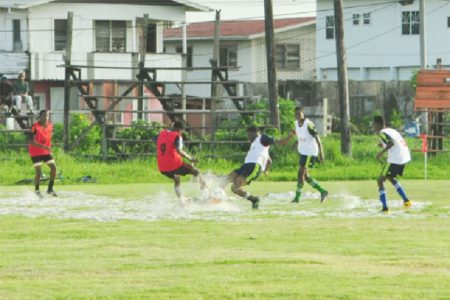 Action between South Ruimveldt Secondary and Dolphin Secondary 