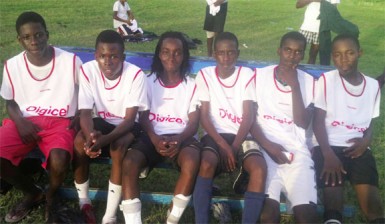 Fort Wellington’s goal scorers, Marlon Hardy, Yannick Blair, Cordell Nicholson, Jason Vossey, Darrel Douglas and Theron Walcott.