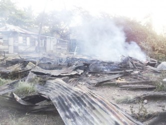 The ravaged apartments after the fire.