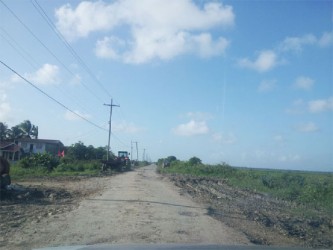 Residents of Burma Road, Region 5 are calling for a new road because of the impassable condition of their current road. 