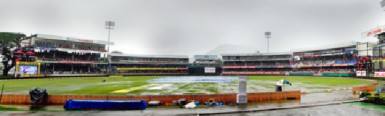 The wet Queens Park Oval told the story