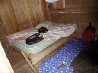 The interior of a room where one of the rescued females was accommodated