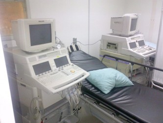 Donations of vascular ultrasound machines given to the GPHC by the Canadians. 