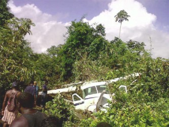 The ASL plane after the crash 