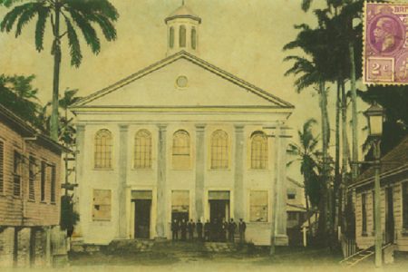 The Congregational Church and schools in New Amsterdam