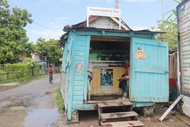 The Emancipation Hut. The building was known as the pay office during apprenticeship. (Arian Browne photo)