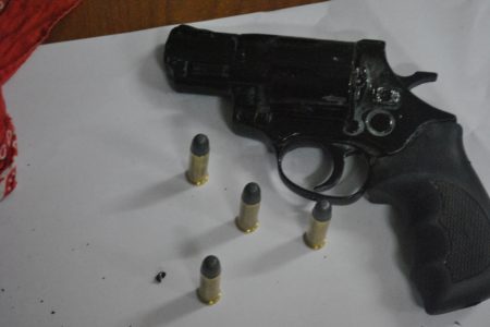 The revolver recovered by the police