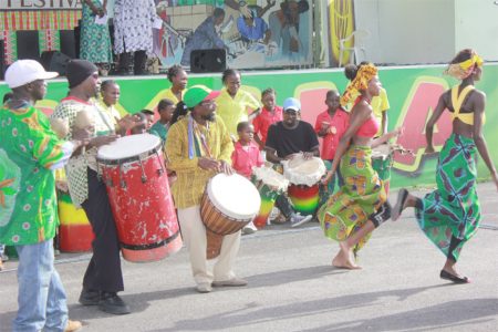 An energetic cultural performance