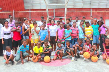  Participants of the Pepsi Sonics Basketball Club’s annual boys and girls’ summer camp