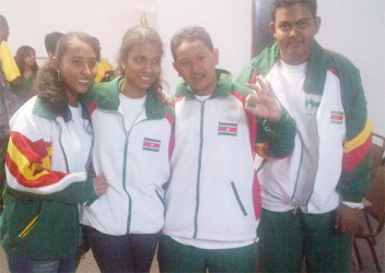 Members of the victorious Surinamese Chess Team