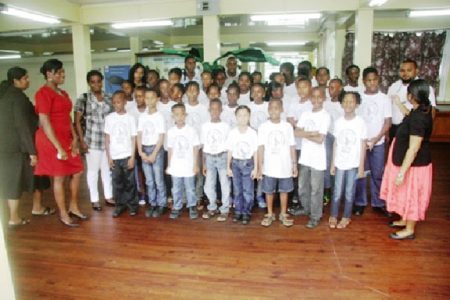 Students who participated in the Guyana National Museum’s Taxidermy camp (GINA photo)
