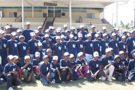 Participants at the launching of the 13th Albion Cricket Academy.
