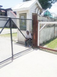 Vendors claim that this man was taken off of the street to guard the Amerindian Residence on Princes St 