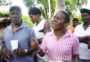 Regional Vice Chairman Byron Lewis and MP Vanessa Kissoon 