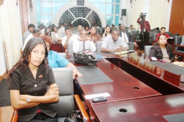 Participants at the opening of the human trafficking workshop at the Guyana International Conference Centre at Liliendaal on Wednesday 