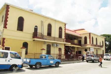 The refurbished Georgetown Magistrates’ Court complex will house 12 courts when it is put back into use. (Government Information Agency photo)