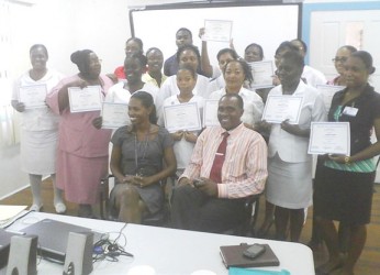 The final batch of GPH staff members who completed a customer service training programme yesterday 