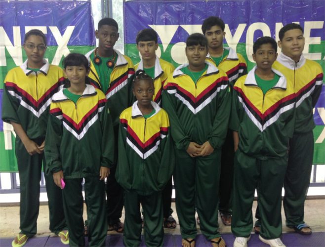  The Guyana junior badminton team.