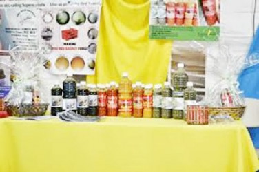 Condiments on display at Guyexpo 2012