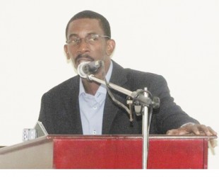 Reverend Dr Kwame Gilbert, Social Policy Advisor speaking at the launch (GINA photo)