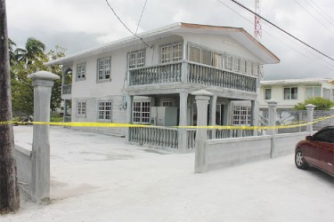 The house at Kastev Housing Scheme, Meten-Meer-Zorg where the robbery was to have taken place. Police received information about the plan beforehand and staked out the area. (Photo by Arian Browne)