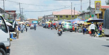 Winding down: The public road close to midday