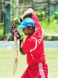 Berbice captain Sewnarine Chattergoon looking solid during his knock