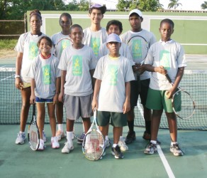 The finalists! Back row L-R: Afruica Gentle, Nicola Ramdyhan, Daniel Lopes, Keenan Persaud and Gavin Lewis. Front row L-R: Sarah Klautky, Jordan Beaton, Antoinne Andries and Joshua Kalekyezi. 