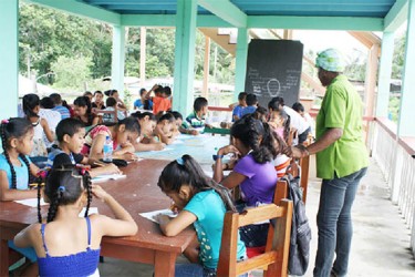 Some of the children who were part of the summer class