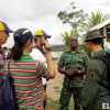 A GDF officer (in the background) in discourse with a Venezuelan military personnel during the visit.