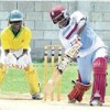 West Indies Women’s batter Deandra Dottin in action during the team’s practice match against Jamaica Under-17 boys team.(picture courtesy Jamaica Observer) 