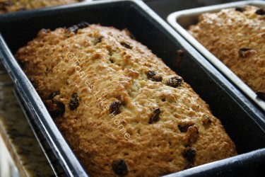 Coconut Sweet Bread - made the day before to serve with Sunday Tea (Photo by Cynthia Nelson)