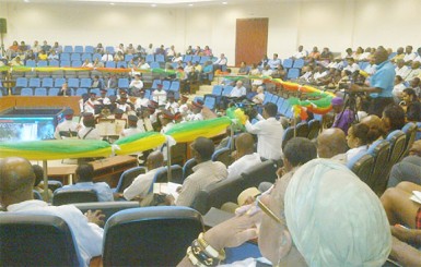 Stakeholders at the launching of the government’s new US$10 million Micro and Small Enterprise (MSE) Development Project yesterday 