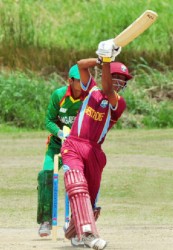 Mehedy Miraj tormented the West Indies U19 batsmen bagging a five for. (Orlando Charles photo) 