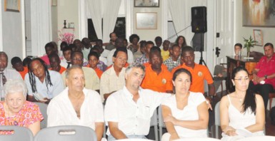 A section of the gathering at Moray House Trust 