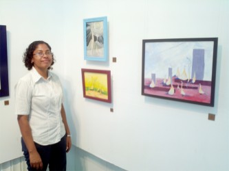  Tara Bentick and some of her pieces 