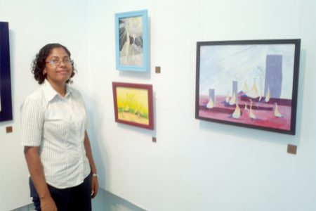  Tara Bentick and some of her pieces
