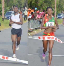 Winners! Cleveland Forde and Grenada’s Kenisha Pascal. (Orlando Charles’ photos)