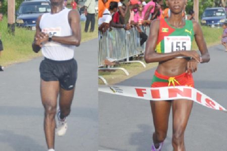 Winners! Cleveland Forde and Grenada’s Kenisha Pascal. (Orlando Charles’ photos)